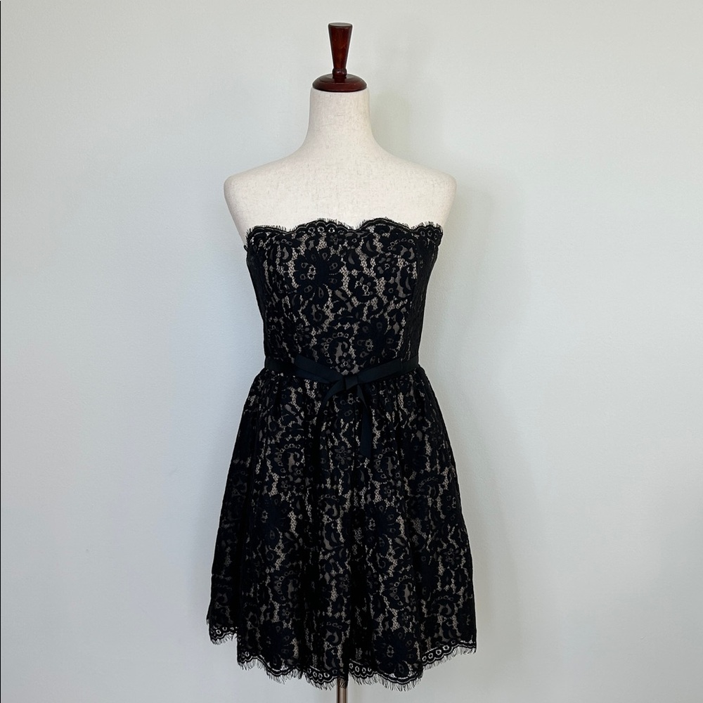 Liberated‎ & Free Denim Co Black Lace Strapless Dress Size 6